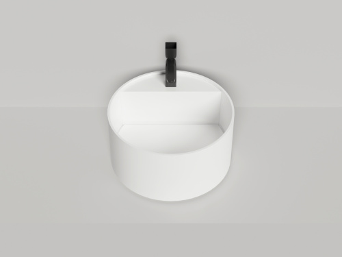 Раковина из искусственного камня S-Stone Salini ARMONIA 130422TMF 50х50 накладная цвет белый